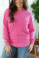 Vintage Wash Pullover - Hot Pink | Long Sleeve Women's Top