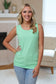 IN STOCK Ava Tank- Lime Green