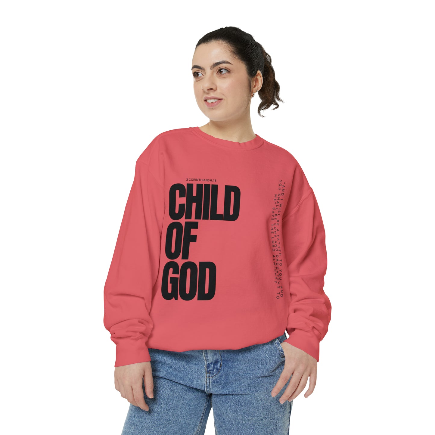 Child of God Unisex Garment-Dyed Sweatshirt