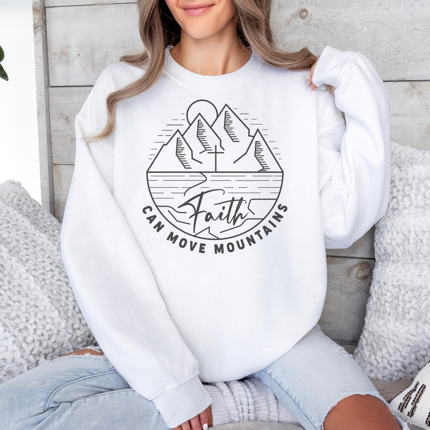 Faith can Move Mountains Unisex Sweatshirt