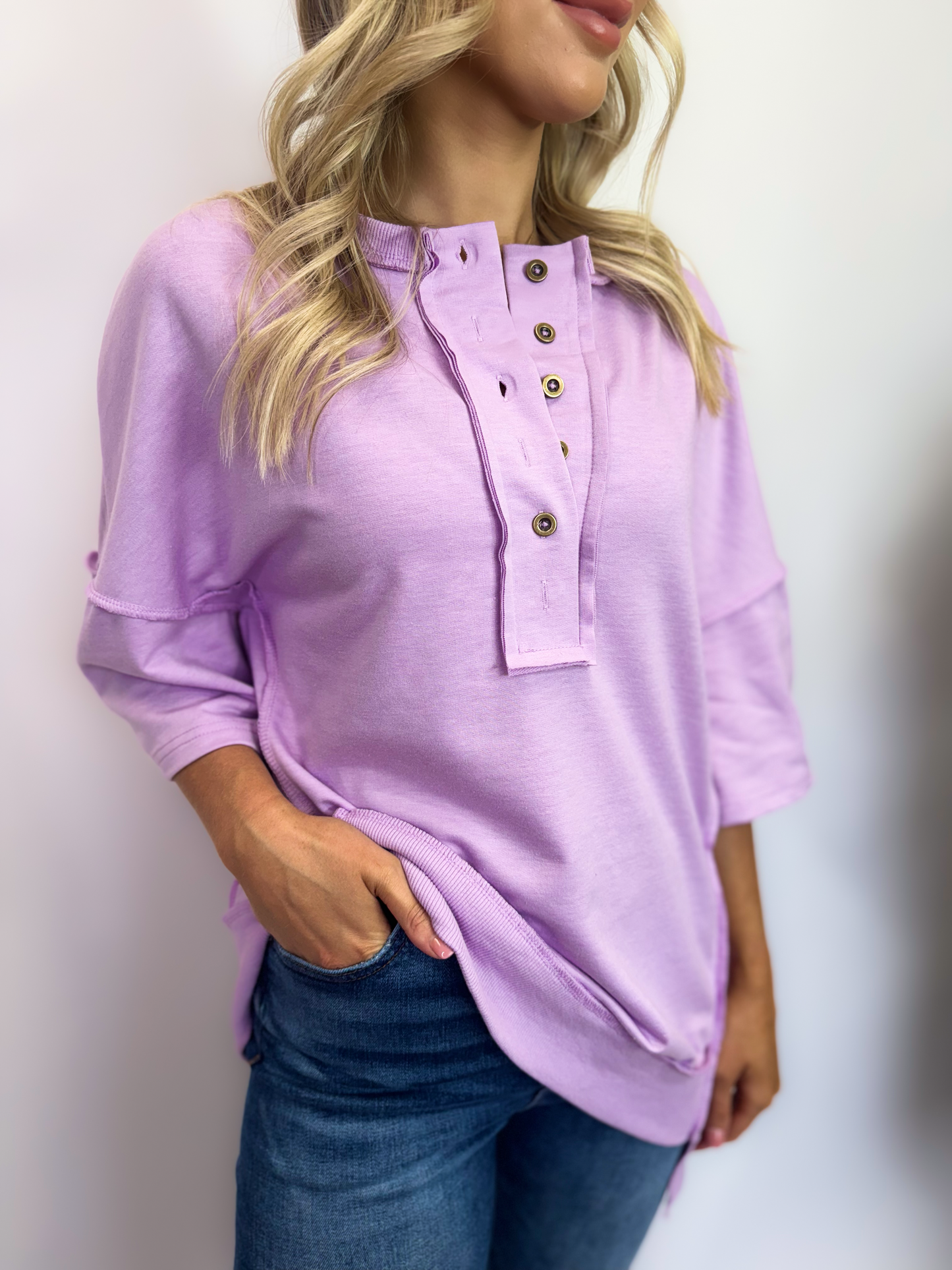 Camilla Oversized Top in Lavender