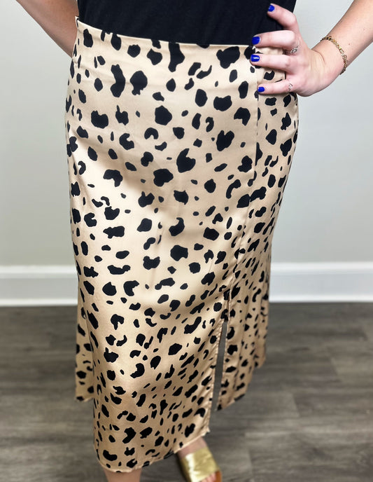 Lenora Leopard Skirt