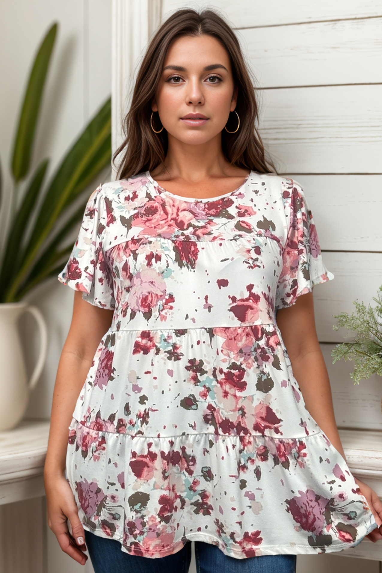 Floral Belle - Tiered Top