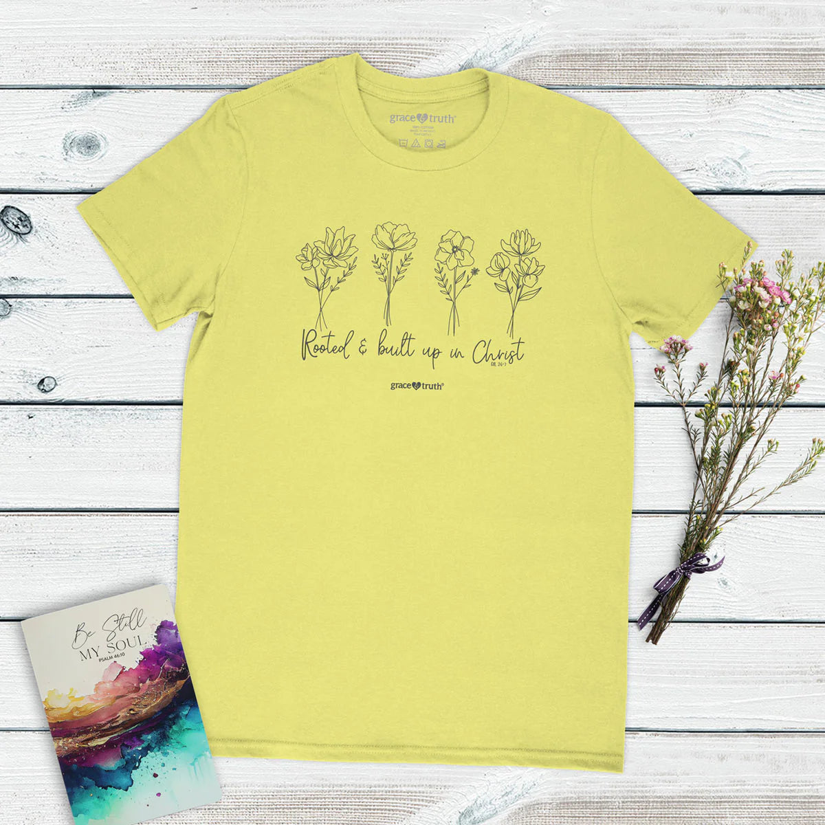 grace & truth Womens T-Shirt Rooted And Built Up