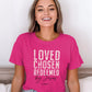 grace & truth Womens T-Shirt Loved Chosen Redeemed