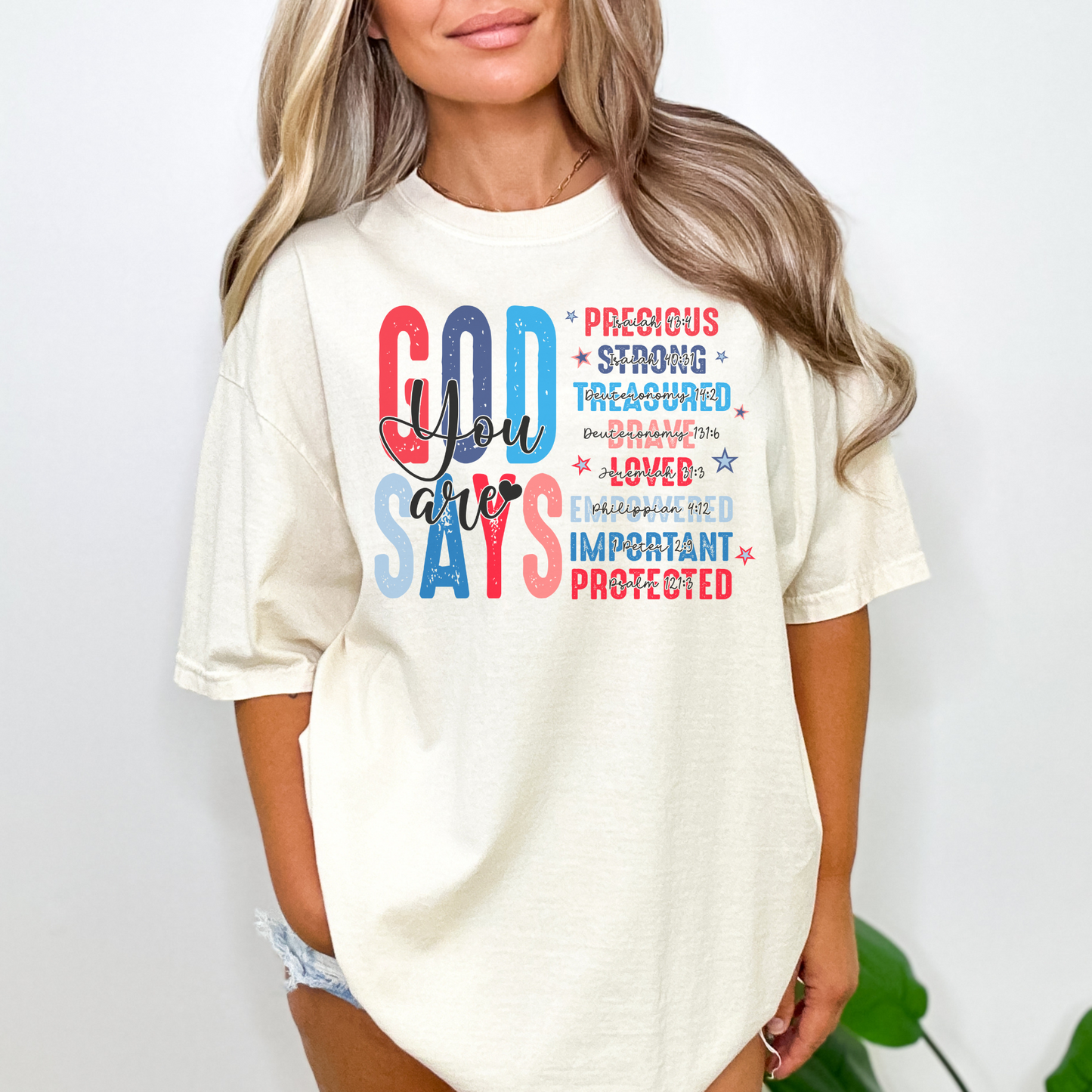 God Says Unisex Garment-Dyed T-shirt