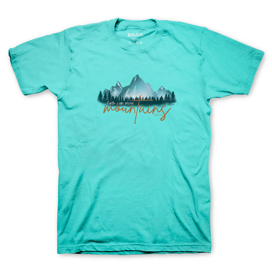 Kerusso Womens T-Shirt Airbrushed Mountains