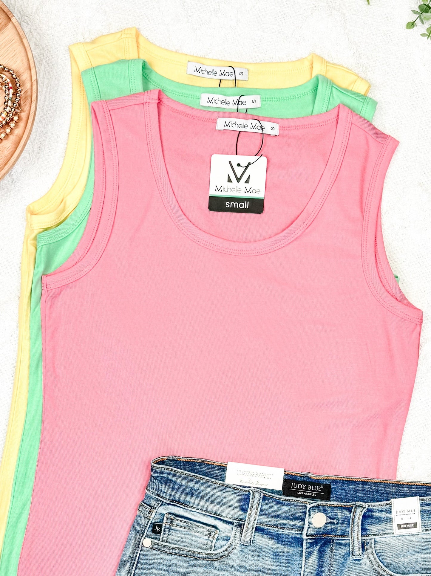 IN STOCK Ava Tank- Pink