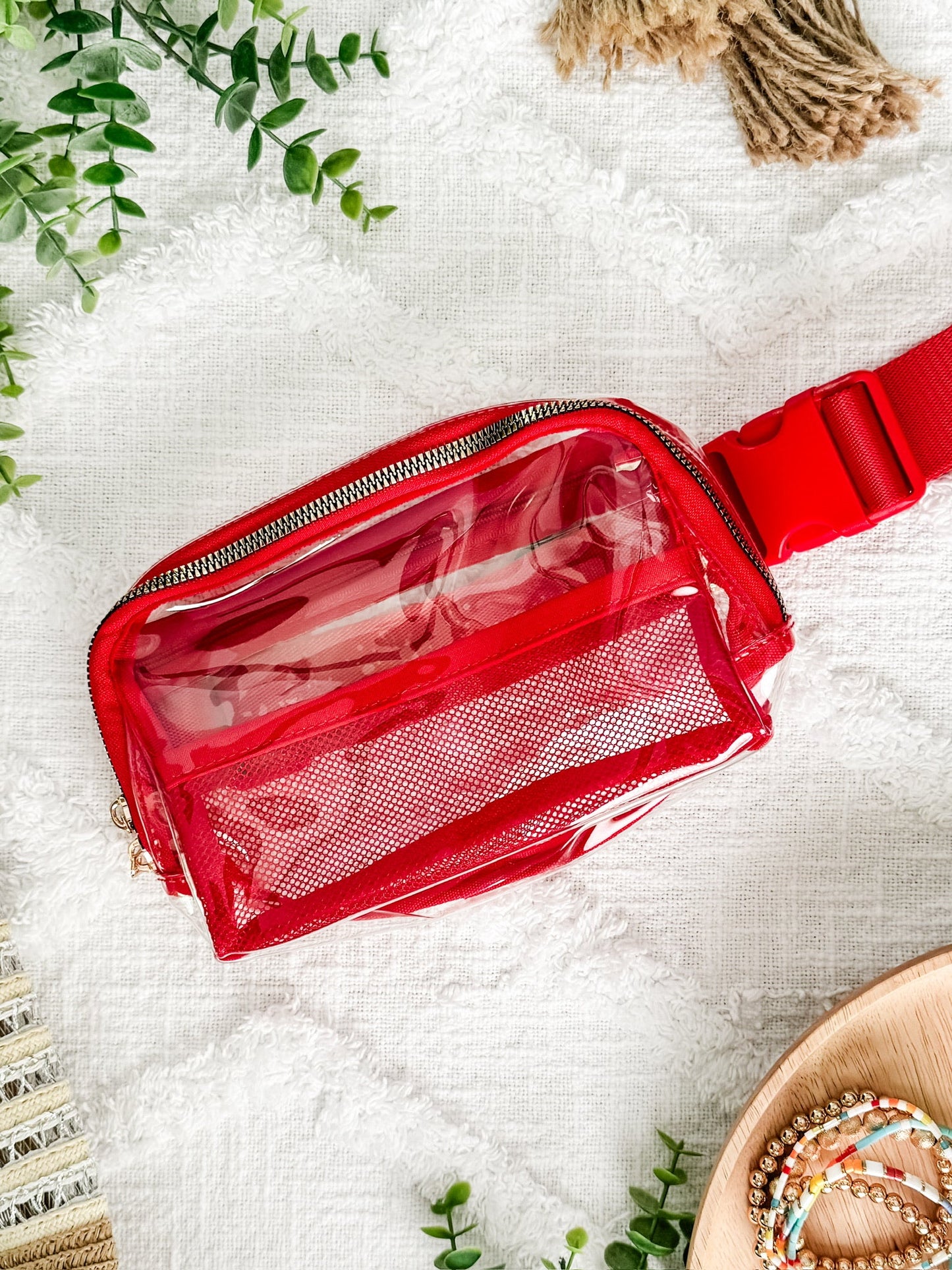 IN STOCK Clear Bag - Red
