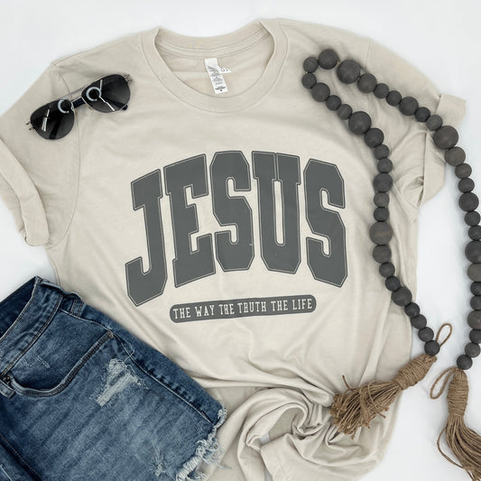 Oversized Jesus (The Way The Truth The Life) Tee