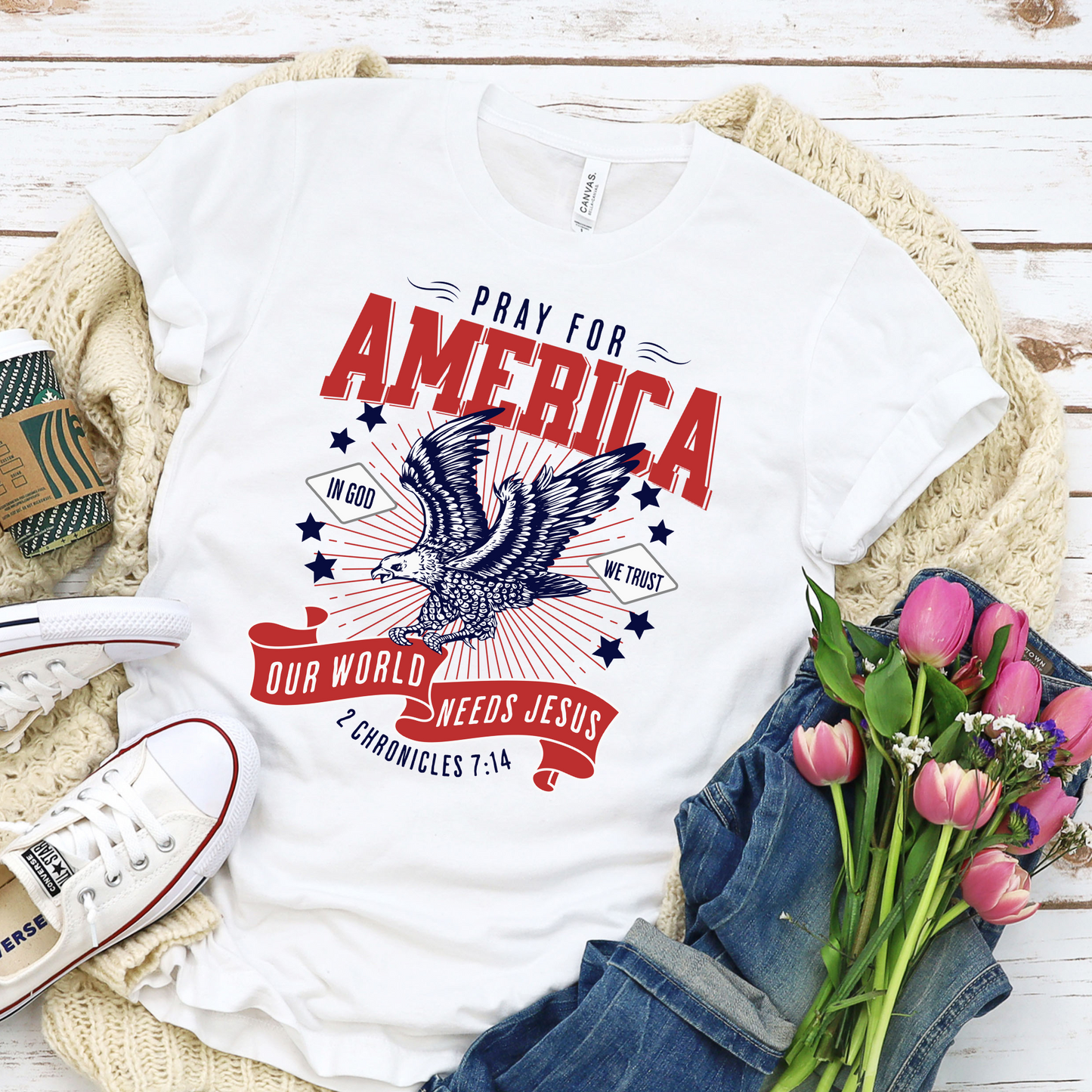 Pray for America Tee