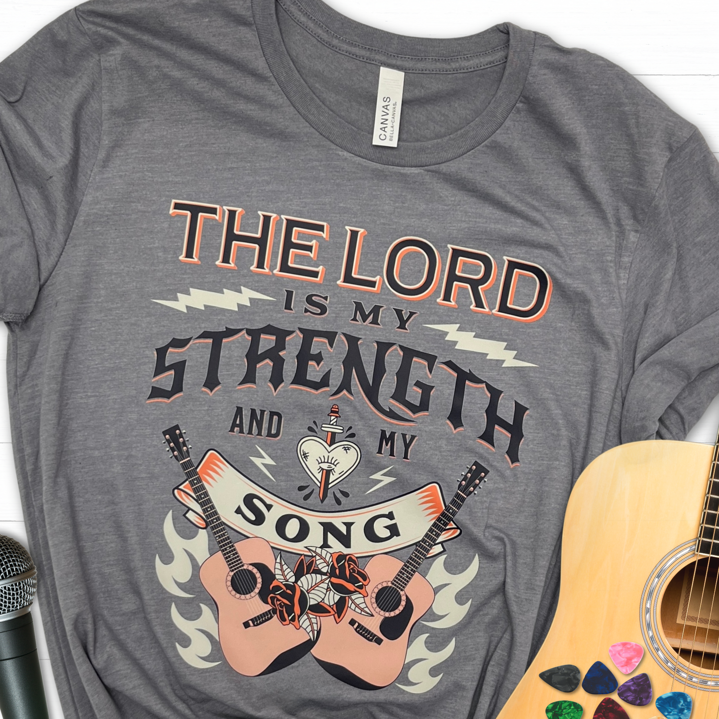 The Lord is my strength and my song tee