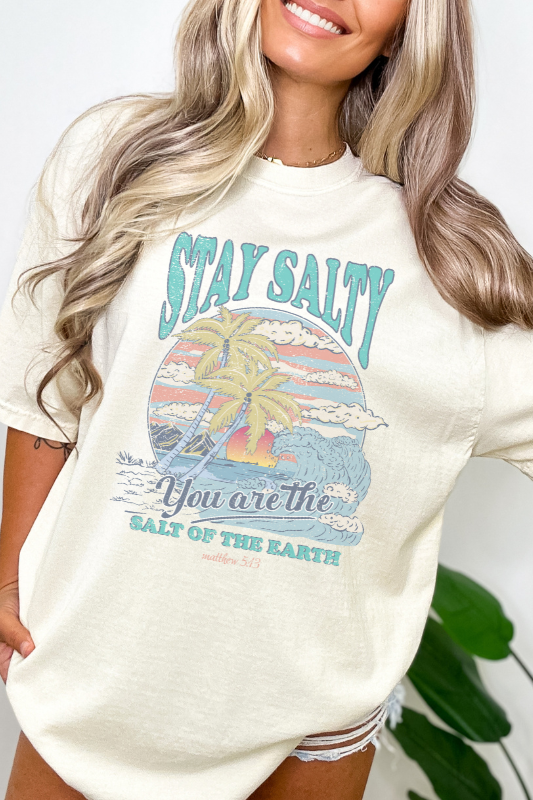 Stay Salty Unisex garment-dyed heavyweight t-shirt