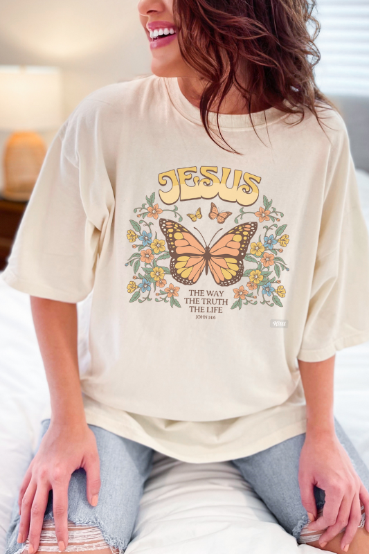 Jesus The Way... Unisex garment-dyed heavyweight t-shirt