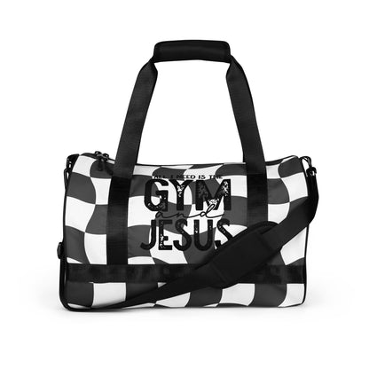 All I need is the Gym & Jesus All-over print gym bag