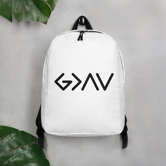 God is Greater than the Highs and Lows Minimalist Backpack