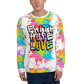 Paint Splatter Faith Hope Love Unisex Sweatshirt