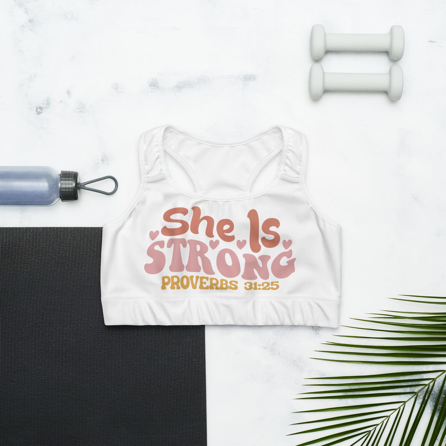 She Is Strong Sports bra