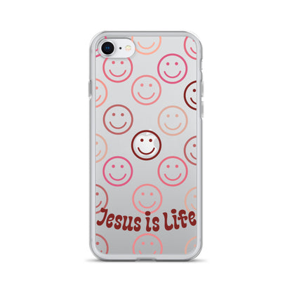 Jesus is Life Smiley Phone Case