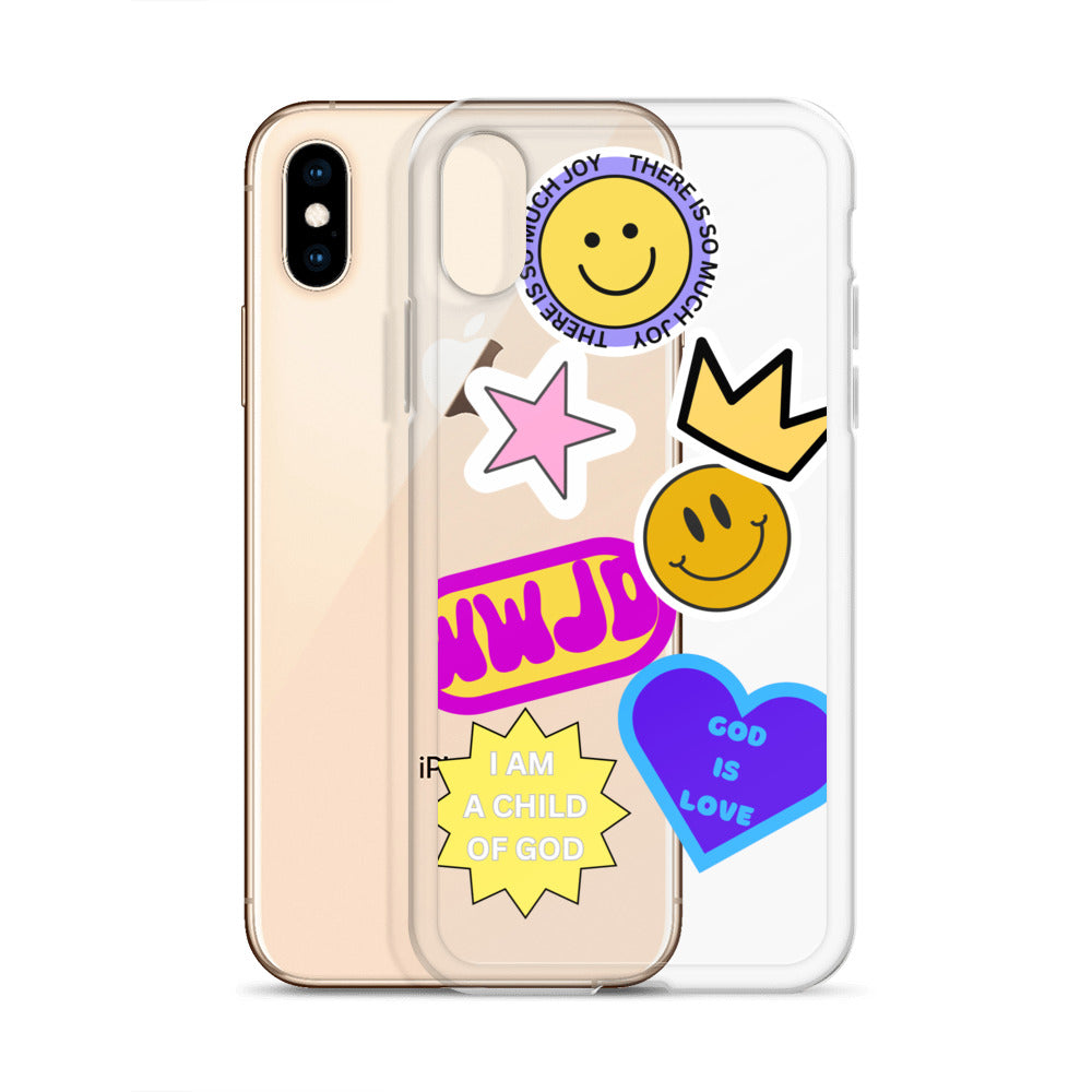 FAITH Sticker Collage Clear Case for iPhone®