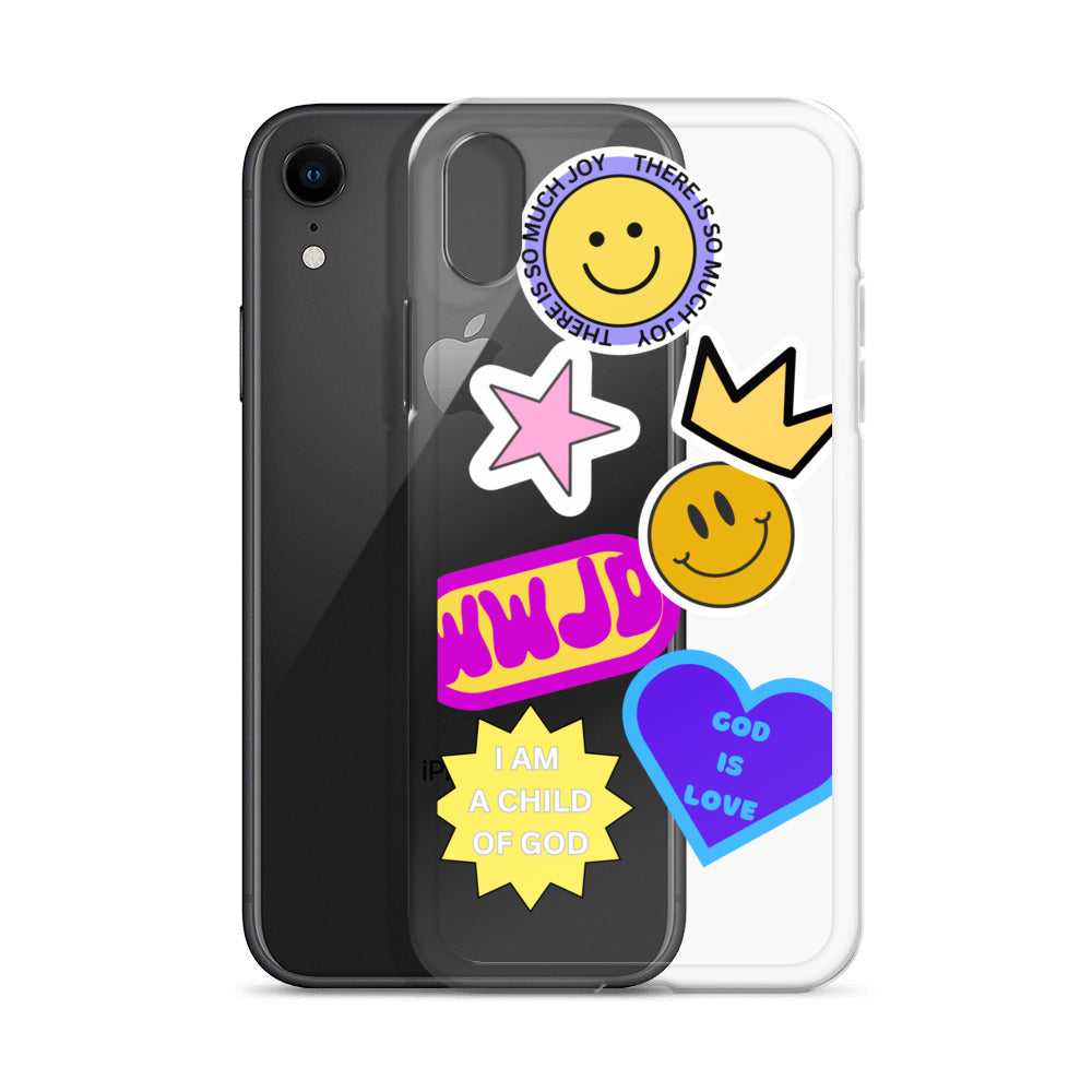 FAITH Sticker Collage Clear Case for iPhone®