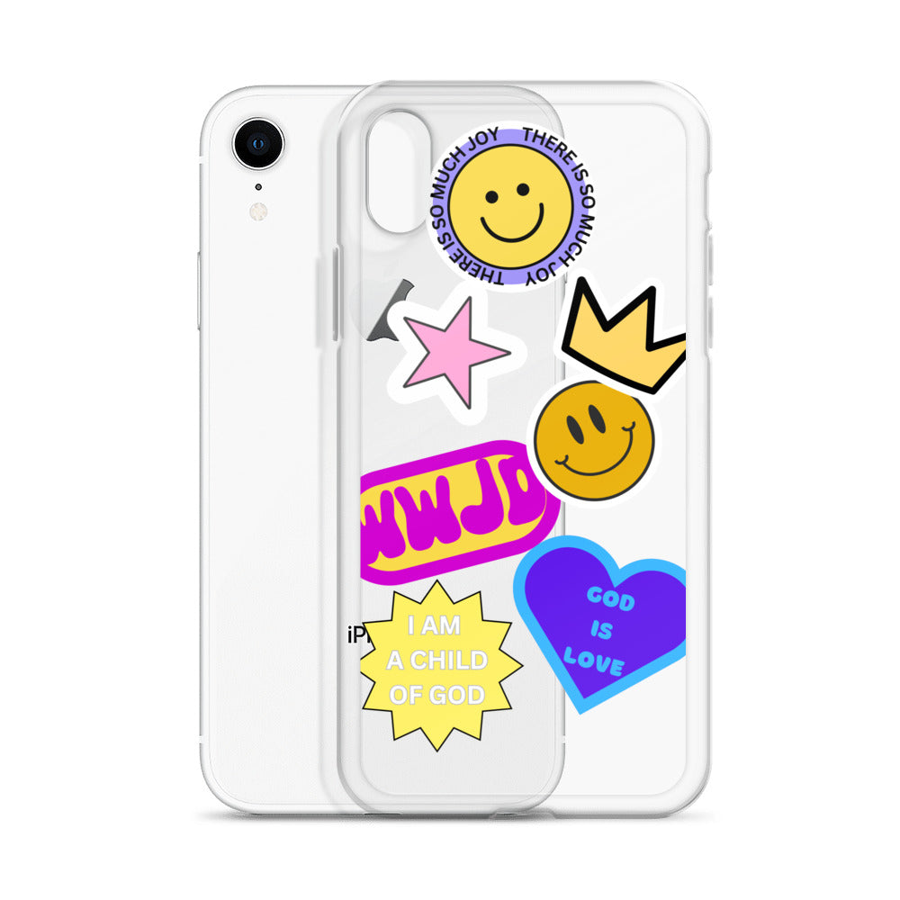 FAITH Sticker Collage Clear Case for iPhone®