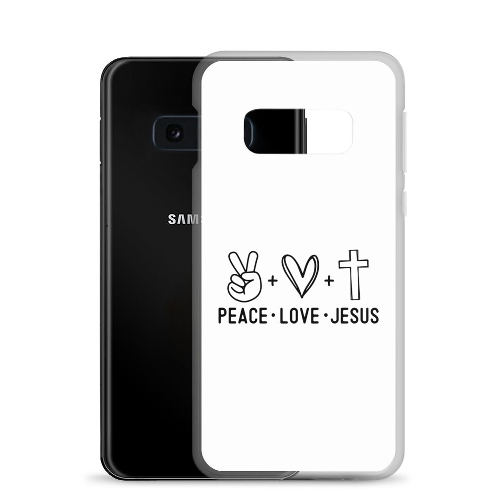 Peace Love Jesus Clear Case for Samsung®