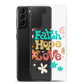 Faith Hope Love Clear Case for Samsung®