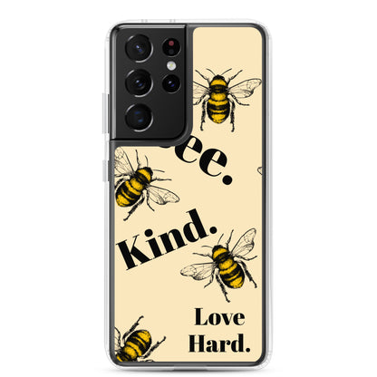 Bee Kind. Love Hard Clear Case for Samsung®
