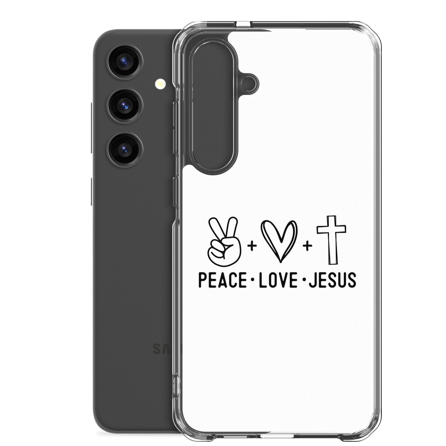 Peace Love Jesus Clear Case for Samsung®