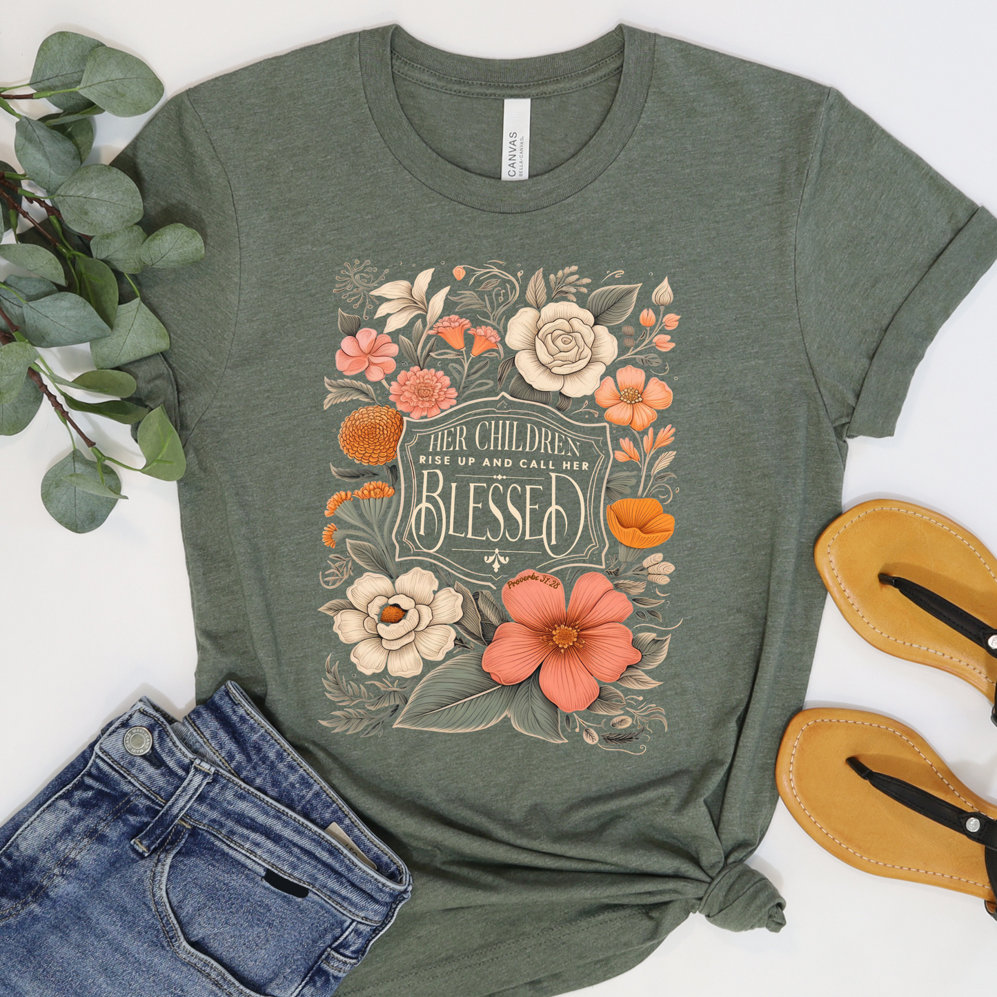 Her children rise up and call her blessed tee - Additional colors