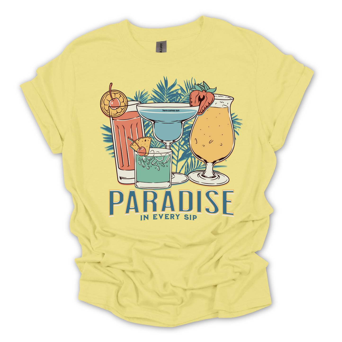 Paradise in Every Sip Tropical Cocktail Tee