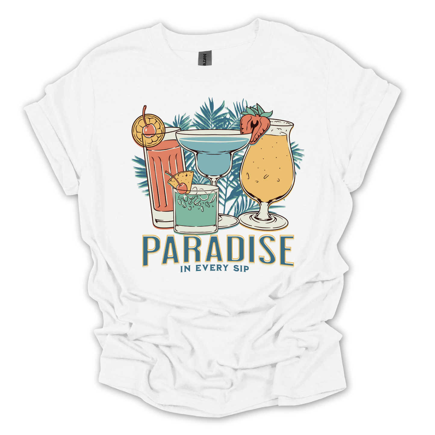 Paradise in Every Sip Tropical Cocktail Tee