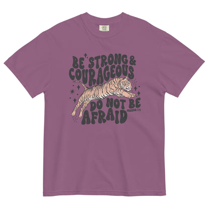 Be Strong & Courageous Unisex garment-dyed heavyweight t-shirt