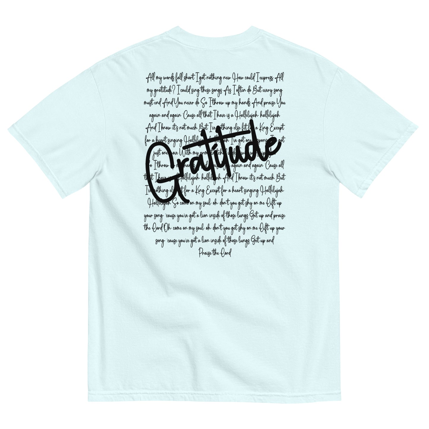 Gratitude Unisex garment-dyed heavyweight t-shirt