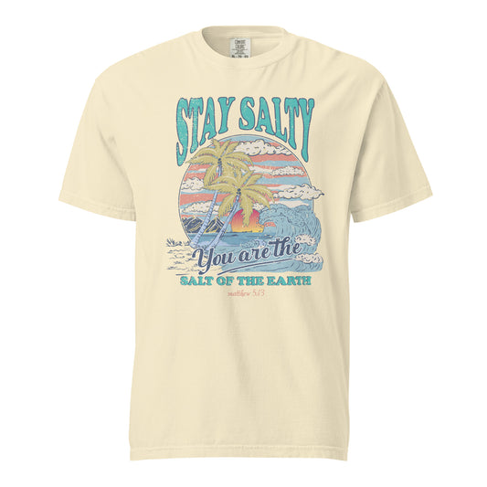 Stay Salty Unisex garment-dyed heavyweight t-shirt
