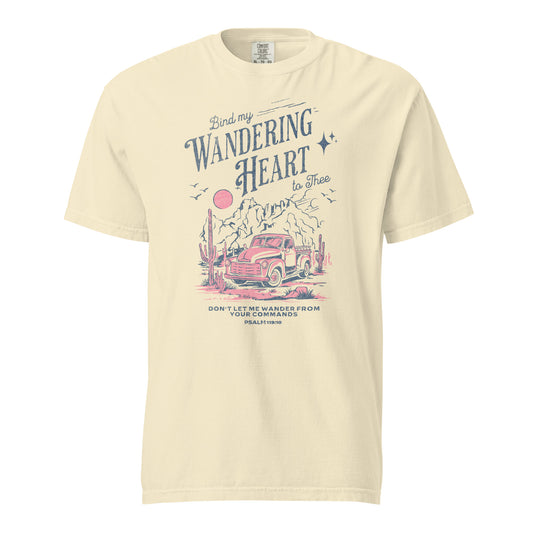 Wandering Heart Unisex garment-dyed heavyweight t-shirt