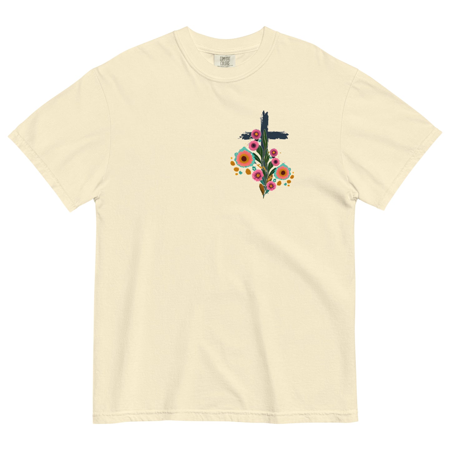 Because he Lives we can Face Tomorrow Unisex garment-dyed heavyweight t-shirt