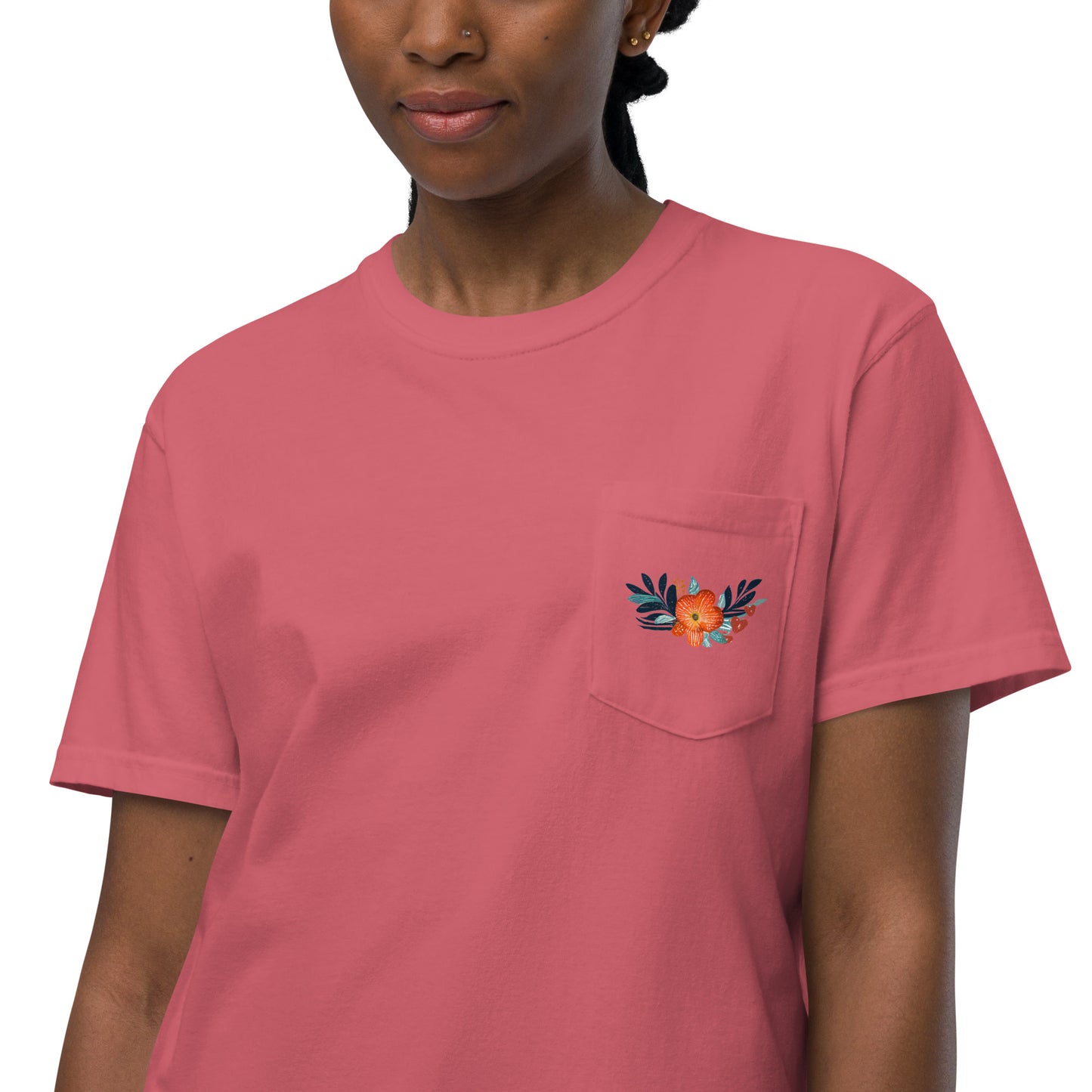 Jesus Loves You Front & Back Unisex garment-dyed pocket t-shirt