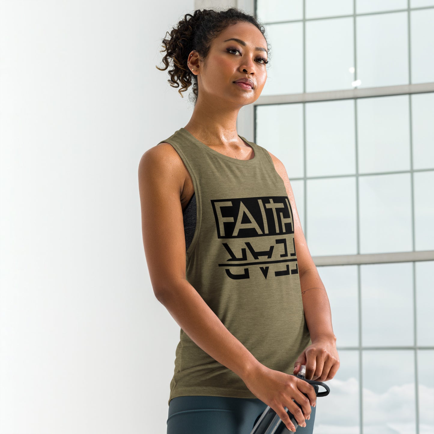 Faith over Fear Ladies’ Muscle Tank