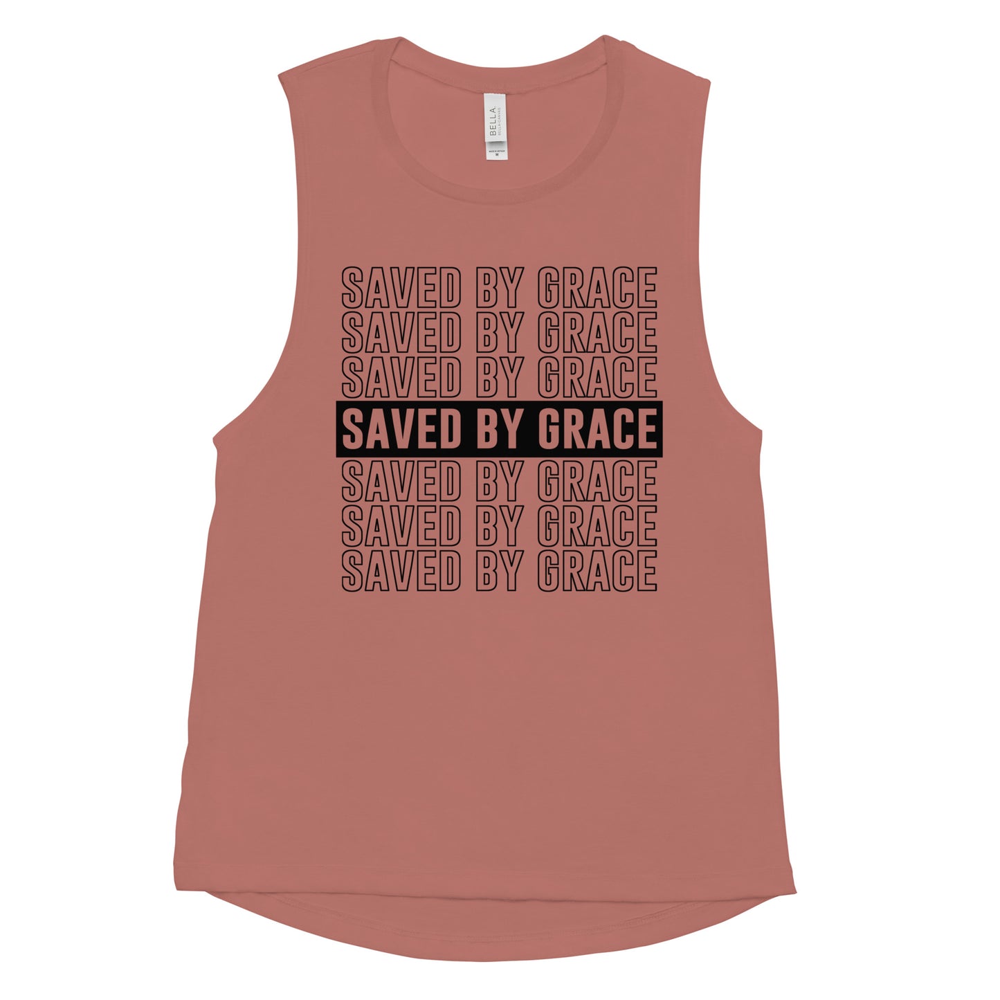 Saved by Grace Ladies’ Muscle Tank