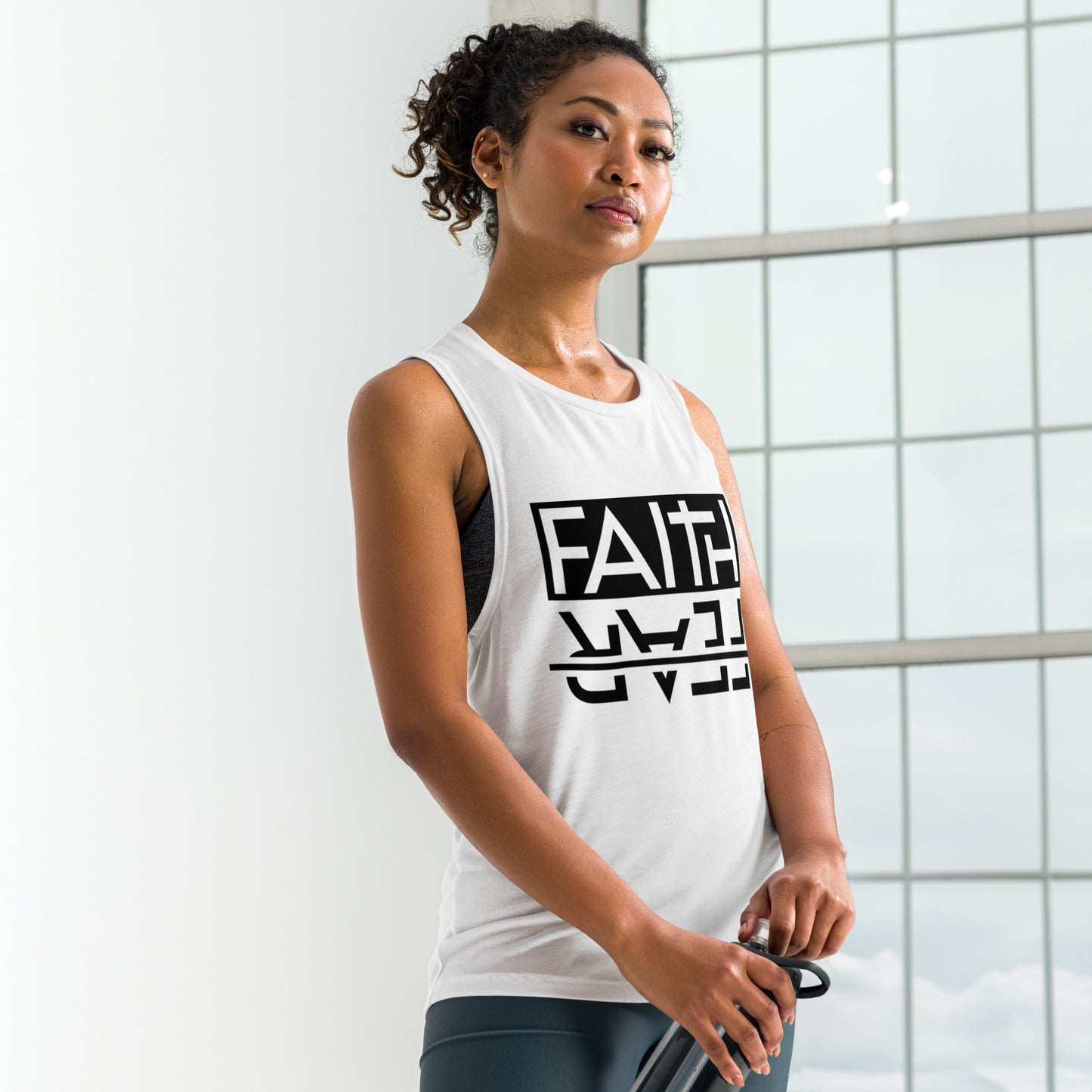 Faith over Fear Ladies’ Muscle Tank