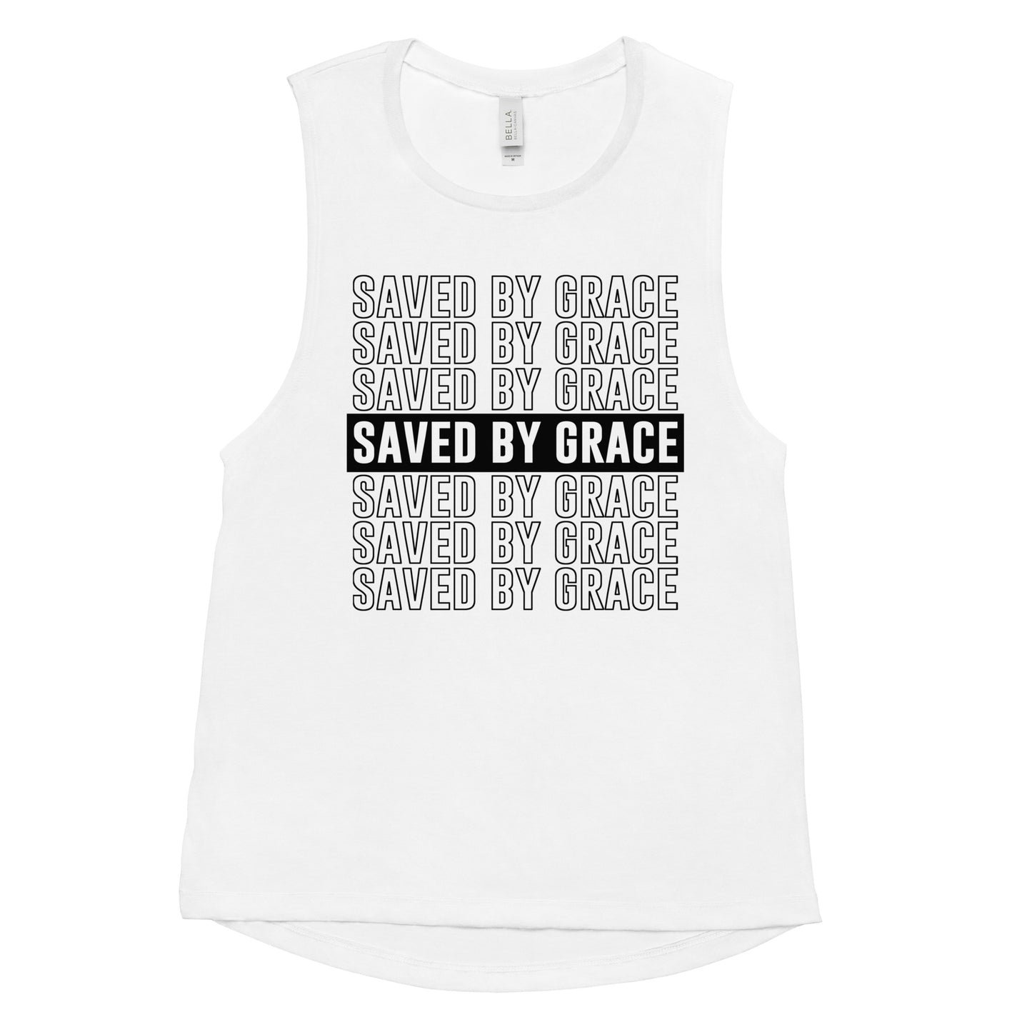 Saved by Grace Ladies’ Muscle Tank