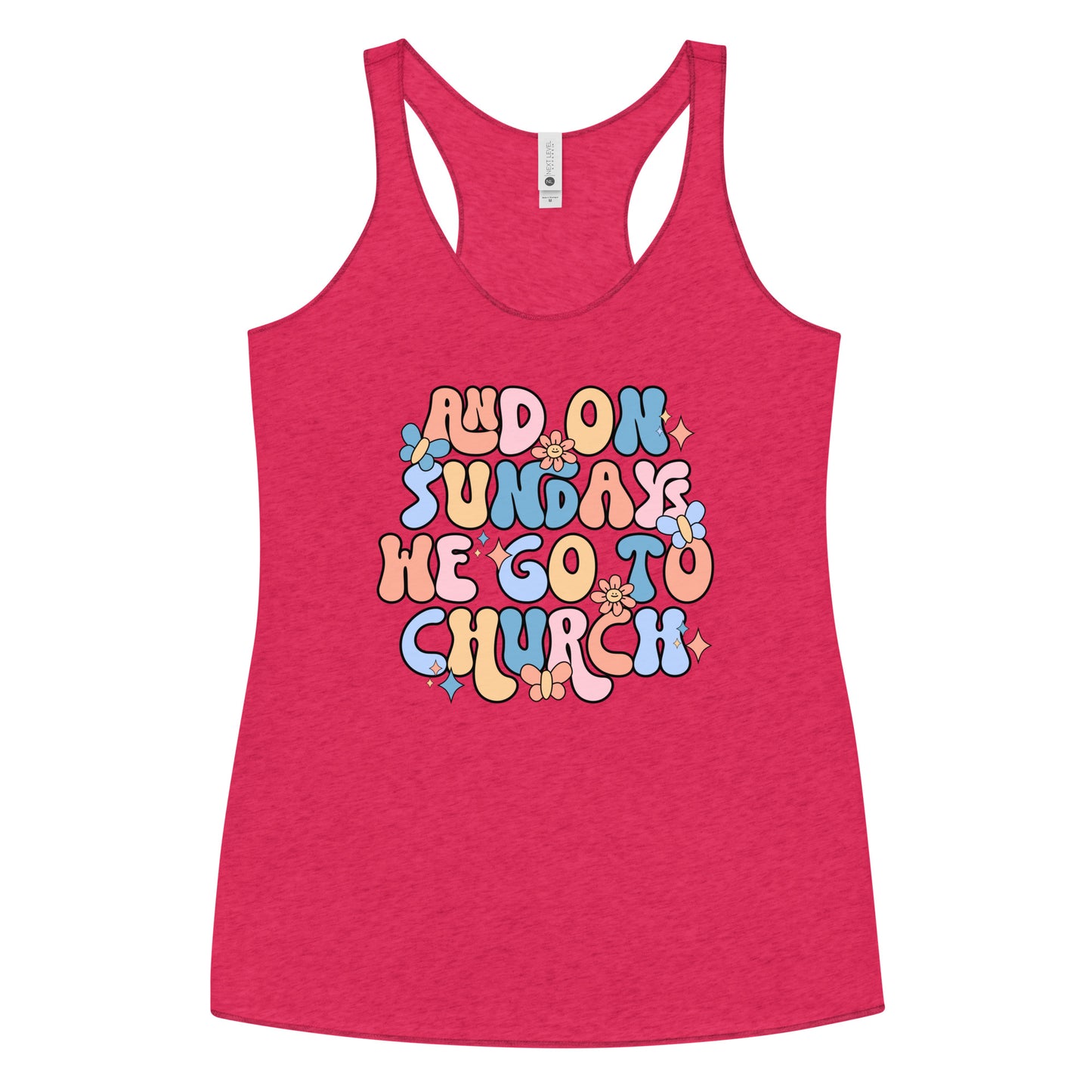 On Sundays Women's Racerback Tank