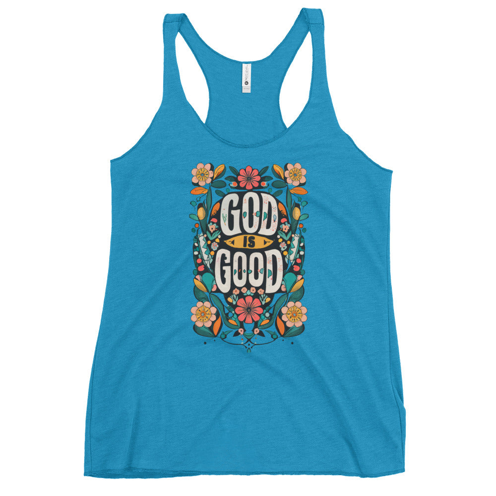 God is Good Women's Racerback Tank