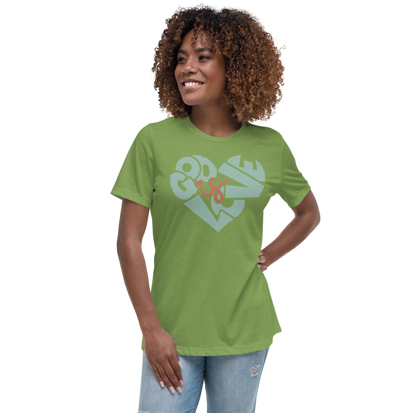 God is Love Black Women's Relaxed T-Shirt