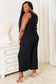 Double Take Buttoned Round Neck Sleeveless Top and Wide Leg Pants Set