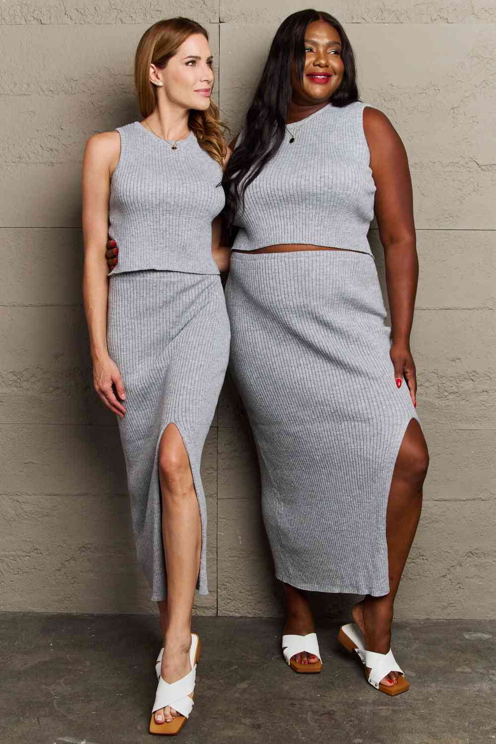 Sew In Love She's All Good Fitted Two-Piece Skirt Set