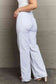 RISEN Raelene Full Size High Waist Wide Leg Jeans in White