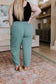 Love Me Dearly High Waisted Pants in Jade